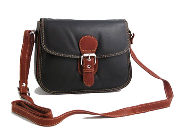 Womens Two-tone Small Satchel Shoulder Bag - 963L